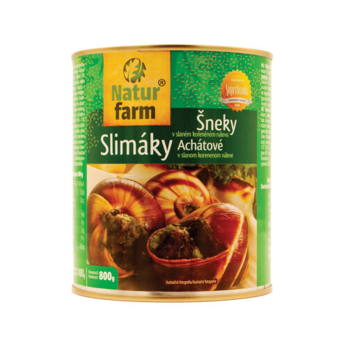ACHÁTOVÉ SLIMÁKY V SLANOM KORENENOM NÁLEVE - 800 g