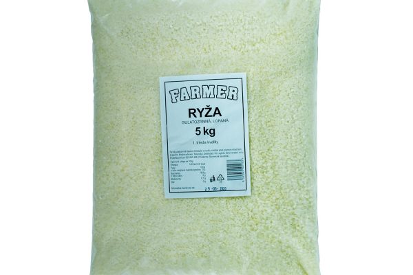 FARMER ryža guľatozrnná, lúpaná - 5 kg