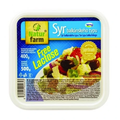 Syr Balkánskeho typu v slanom náleve bez laktozy - 500 g