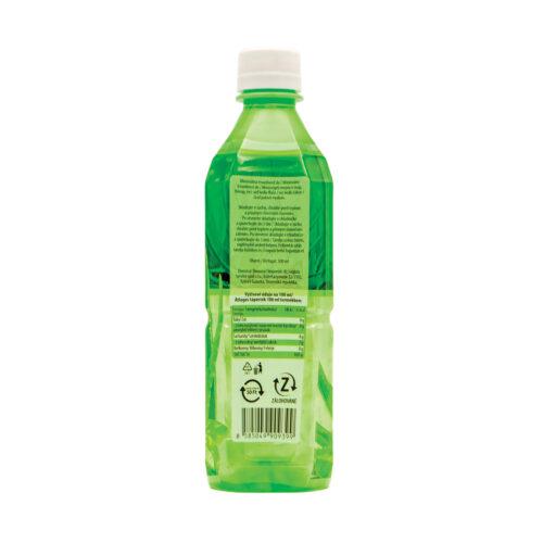 Aloe vera - nesýtený nealkoholický nápoj s dužinou – 0,5 L